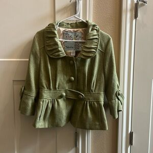 Anthropologie Tabitha jacket gold interior